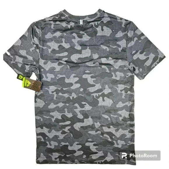 RBX Other - RBX Men's Charcoal Camo fitted Jersey Crewneck Tee # CRM246R Large